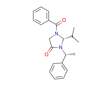 (2R,1'R)-1-benzoyl-2-isopropyl-3-(α-methylbenzyl)-1,3-imidazolidin-4-one