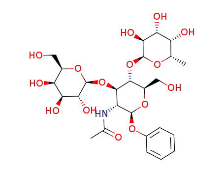 phenyl 2-acetamido-2-deoxy-4-O-α-L-fucopyranosyl-3-O-β-D-galactopyranosyl-β-D-glucopyranoside