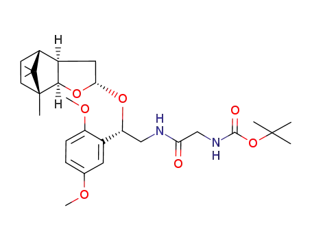 {[(S)-2-(2,5-Dimethoxy-phenyl)-2-((1R,2R,4S,6R,7R)-1,10,10-trimethyl-3-oxa-tricyclo[5.2.1.0<sup>2,6</sup>]dec-4-yloxy)-ethylcarbamoyl]-methyl}-carbamic acid tert-butyl ester
