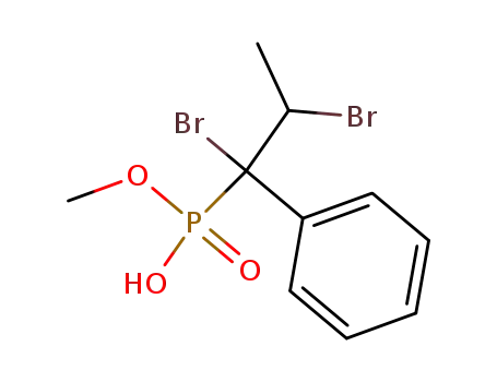 methyl hydrogen erythro-(1,2-dibromo-1-phenylpropyl)phosphonate