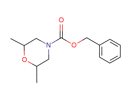 Molecular Structure of 1001067-13-5 (benzyl 2,6-dimethylmorpholine-4-carboxylate)