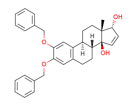 (8R,9S,13R,14S,17R)-2,3-Bis-benzyloxy-13-methyl-6,7,8,9,11,12,13,17-octahydro-cyclopenta[a]phenanthrene-14,17-diol