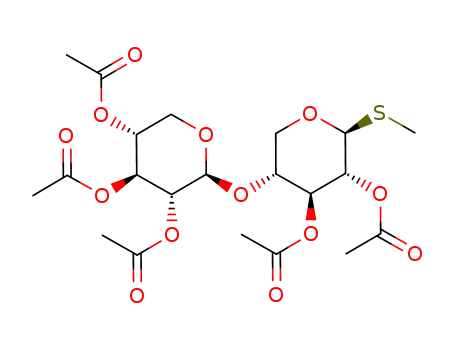 methyl O-(2,3,4-tri-O-acetyl-β-D-xylopyranosyl)-(1<*>4)-2,3-di-O-acetyl-1-thio-β-D-xylopyranoside