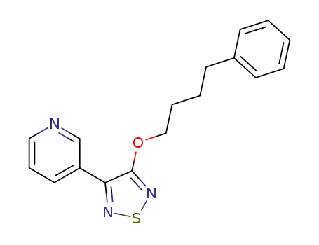 3-(3-(4-phenylbutoxy)-1,2,5-thiadiazol-4-yl)pyridine