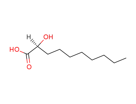Molecular Structure of 70267-29-7 (Decanoic acid, 2-hydroxy-, (S)-)