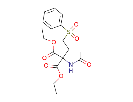 Propanedioic acid, (acetylamino)[2-(phenylsulfonyl)ethyl]-, diethyl ester