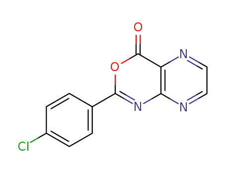 Molecular Structure of 155513-80-7 (2-(4-Chlorophenyl)-4H-pyrazino[2,3-d][1,3]oxazin-4-one)