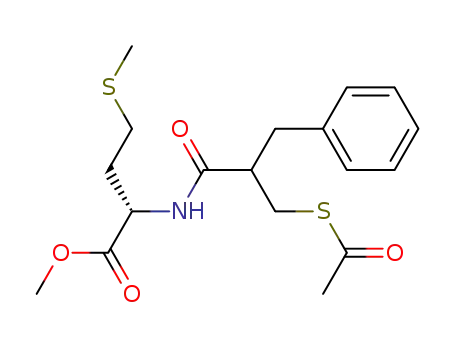 L-Methionine, N-[2-[(acetylthio)methyl]-1-oxo-3-phenylpropyl]-, methyl
ester