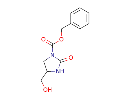 Molecular Structure of 76453-38-8 (4-Hydroxymethyl-2-oxo-imidazolidine-1-carboxylic acid benzyl ester)