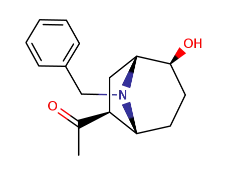 1-<8-benzyl-2-exo-hydroxy-8-azabicyclo<3.2.1>oct-6-exo-yl>ethanone
