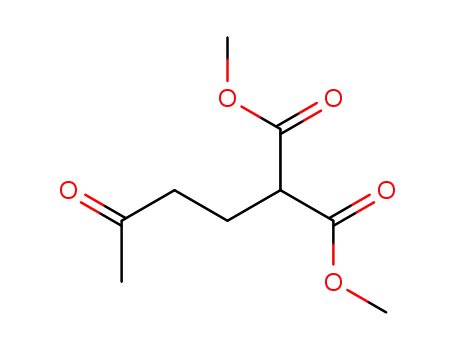 Molecular Structure of 59104-44-8 (Propanedioic acid, (3-oxobutyl)-, dimethyl ester)