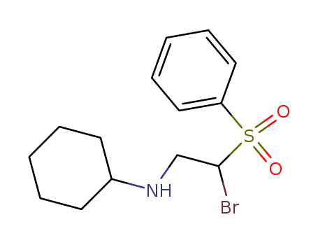 (2-BENZENESULFONYL-2-BROMO-ETHYL)-CYCLOHEXYL-AMINECAS