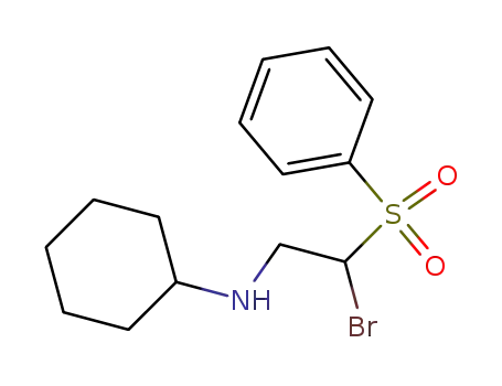 Molecular Structure of 65210-99-3 ((2-BENZENESULFONYL-2-BROMO-ETHYL)-CYCLOHEXYL-AMINE)