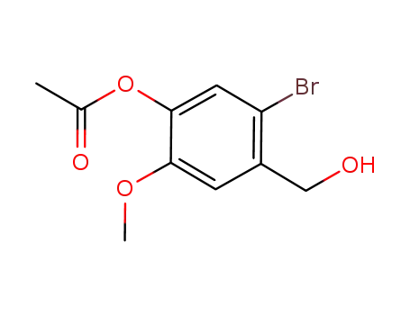 5-bromo-4-(hydroxymethyl)-2-methoxyphenyl acetate