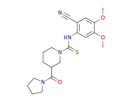 3-(Pyrrolidine-1-carbonyl)-piperidine-1-carbothioic acid (2-cyano-4,5-dimethoxy-phenyl)-amide