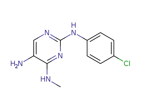 2-(4-chlorophenylamino)-4-methylamino-5-amino-pyrimidine