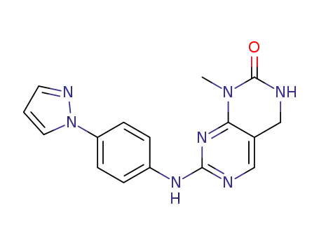 1-methyl-7-[4-(pyrazol-1-yl)phenylamino]-3,4-dihydro-pyrimido[4,5-d]pyrimidin-2(1H)-one