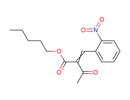 2-[1-(2-Nitro-phenyl)-meth-(E)-ylidene]-3-oxo-butyric acid pentyl ester