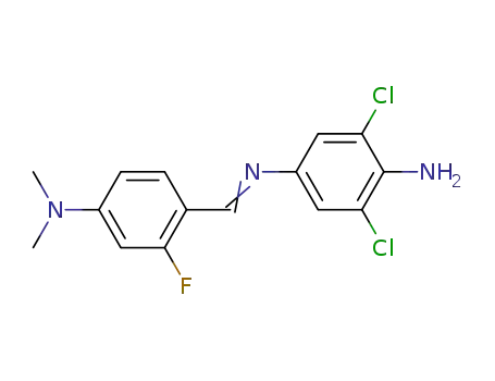 2,6-Dichloro-N'-[1-(4-dimethylamino-2-fluoro-phenyl)-meth-(E)-ylidene]-benzene-1,4-diamine