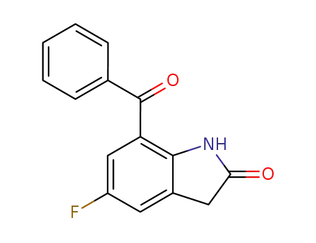 2H-Indol-2-one, 7-benzoyl-5-fluoro-1,3-dihydro-