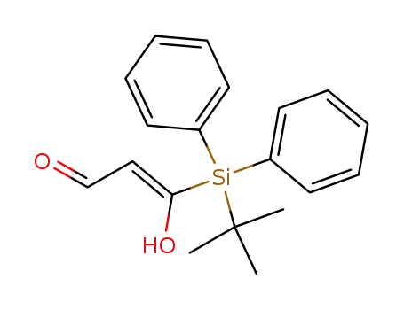 Molecular Structure of 120820-53-3 (3-tert-butyldiphenylsilyl-3-hydroxy-E-propenal)