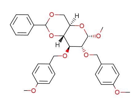 (4aR,6S,7R,8S,8aR)-6-Methoxy-7,8-bis-(4-methoxy-benzyloxy)-2-phenyl-hexahydro-pyrano[3,2-d][1,3]dioxine