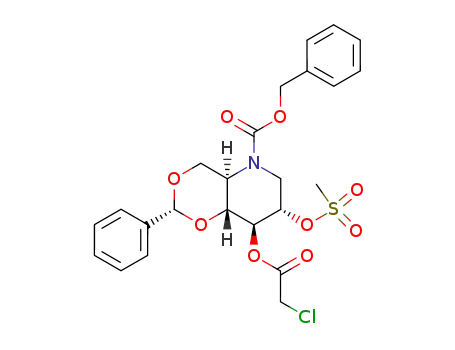 (2R,4aR,7S,8S,8aR)-8-(2-Chloro-acetoxy)-7-methanesulfonyloxy-2-phenyl-hexahydro-[1,3]dioxino[5,4-b]pyridine-5-carboxylic acid benzyl ester