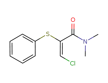 N,N-dimethyl-E-3-chloro-2-(phenylthio)propenamide