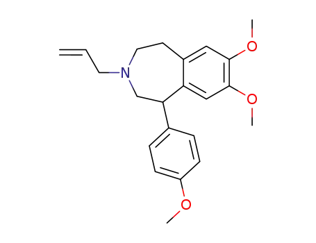 1H-3-Benzazepine,
2,3,4,5-tetrahydro-7,8-dimethoxy-1-(4-methoxyphenyl)-3-(2-propenyl)-