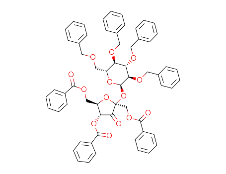 (1,4,6-tri-O-benzoyl-β-D-erythro-2,3-hexodiulofuranosyl) 2,3,4,6-tetra-O-benzyl-α-D-glucopyranoside