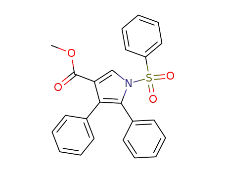 1H-Pyrrole-3-carboxylic acid, 4,5-diphenyl-1-(phenylsulfonyl)-, methyl
ester