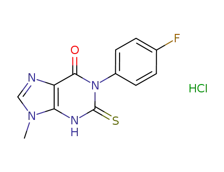 1-(4-fluorophenyl)-9-methyl-2-thioxo-3H-purin-6-one hydrochloride