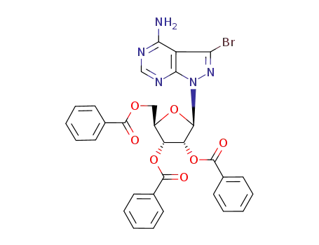 4-amino-3-bromo-1-(2,3,5-tri-O-benzoyl-β-D-ribofuranosyl)pyrazolo<3,4-d>pyrimidine