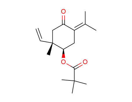 (4R,5S)-5-methyl-2-(1-methylethylidene)-4-pivaloyloxy-5-vinylcyclohexan-1-one