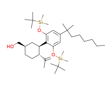 {(1R,3R,4R)-3-[2,6-Bis-(tert-butyl-dimethyl-silanyloxy)-4-(1,1-dimethyl-heptyl)-phenyl]-4-isopropenyl-cyclohexyl}-methanol