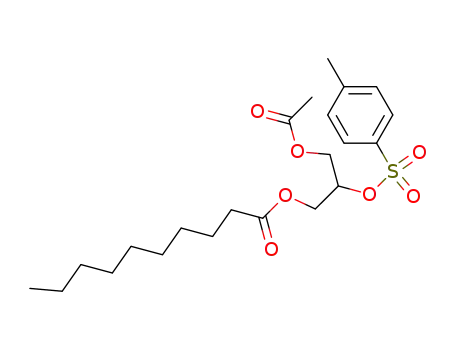 decanoic acid 3-acetoxy-2-(toluene-4-sulfonyloxy)-propyl ester