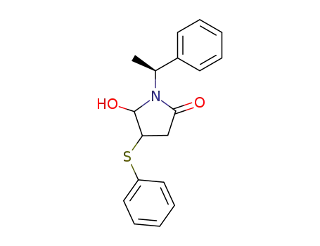 5-Hydroxy-1-((S)-1-phenyl-ethyl)-4-phenylsulfanyl-pyrrolidin-2-one