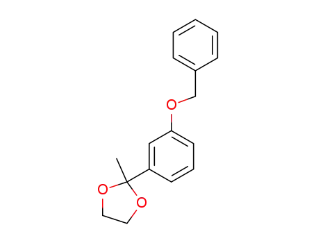 Molecular Structure of 143613-10-9 (2-[3-(benzyloxy)phenyl]-2-methyl-1,3-dioxolane)