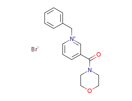 Pyridinium, 3-(4-morpholinylcarbonyl)-1-(phenylmethyl)-, bromide