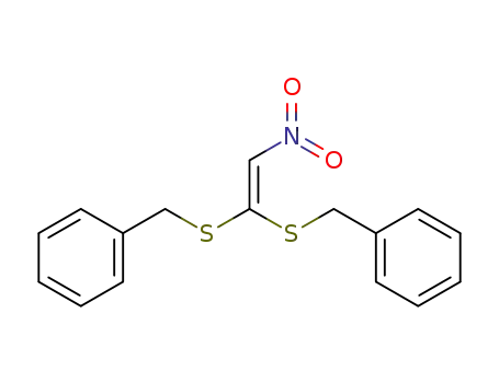 Molecular Structure of 19419-97-7 (1,1-bis(benzylmercapto)-2-nitroethene)
