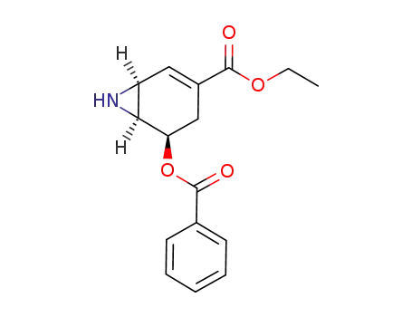 ethyl (1S,5R,6S)-5-benzoyloxy-7-aza-bicyclo[4,1,0]hept-2-ene-3-carboxylate