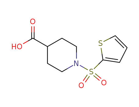 Molecular Structure of 327971-19-7 (1-(THIOPHENE-2-SULFONYL)-PIPERIDINE-4-CARBOXYLIC ACID)