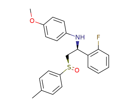 [(S)-1-(2-Fluoro-phenyl)-2-((R)-toluene-4-sulfinyl)-ethyl]-(4-methoxy-phenyl)-amine