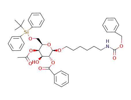 6-benzyloxycarbonylamino-1-hexanyl 4-O-acetyl-2-O-benzoyl-6-O-tert-butyldiphenylsilyl-β-D-galactopyranoside