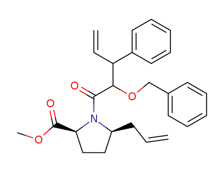 (2S,5R)-5-Allyl-1-(2-benzyloxy-3-phenyl-pent-4-enoyl)-pyrrolidine-2-carboxylic acid methyl ester