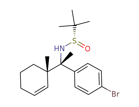 (S)-2-methyl-propane-2-sulfinic acid [(S)-1-(4-bromo-phenyl)-1-((S)-1-methylcyclohex-2-enyl)ethyl]amide