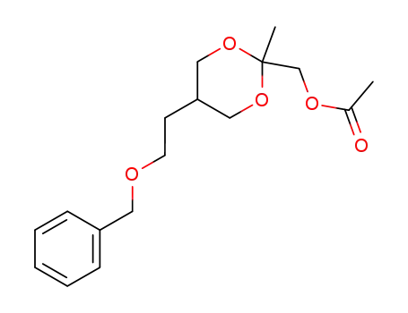 2-(acetoxymethyl)-5-(2-benzyloxyethyl)-2-methyl-1,3-dioxane