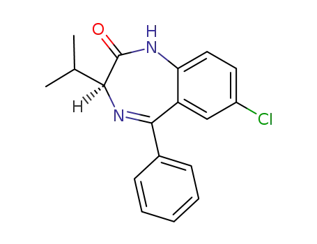 (S)-1,3-Dihydro-7-chloro-3-(1-methylethyl)-5-phenyl-2H-1,4-benzodiazepin-2-one