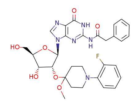 2'-O-<1-(2-fluorophenyl)-4-methoxypiperidin-4-yl>-2-N-(phenylacetyl)guanosine