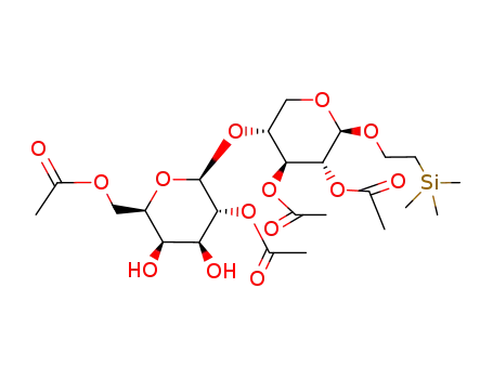 2-(trimethylsilyl)ethyl (2,6-di-O-acetyl-β-D-galactopyranosyl)-(1->4)-2,3-di-O-acetyl-β-D-xylopyranoside